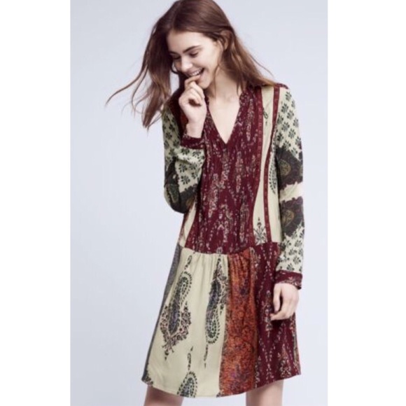Anthropologie Dresses & Skirts - Anthropologie Tiny Patchwork Tunic Shirt Dress